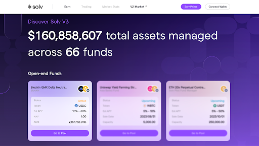 从做市基金出发,Solv V3引领链上资产走向多元化新纪元