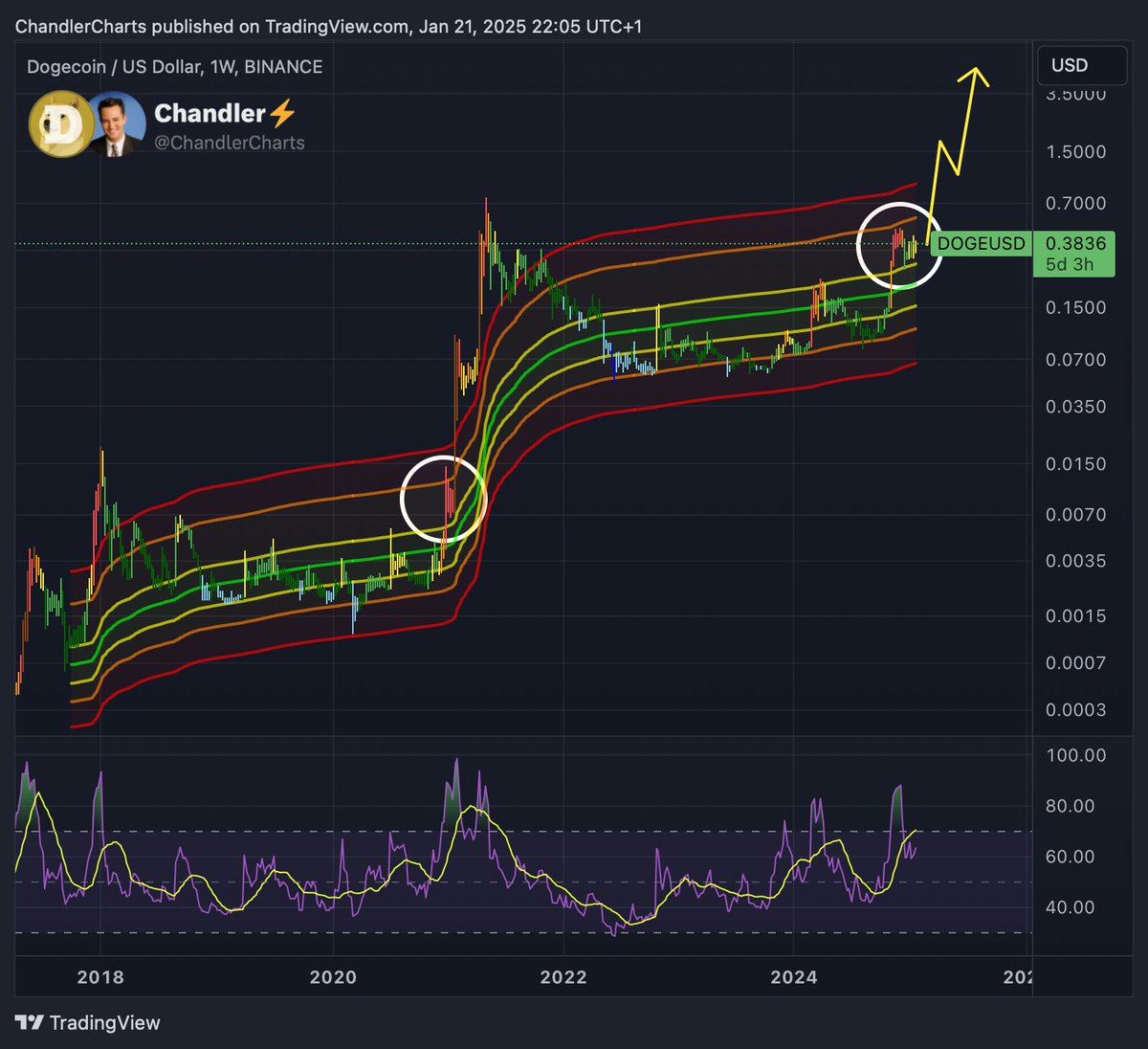 尽管狗狗币(DOGE)近期价格下跌,但鲸鱼活动增加、美国政府效率部门(D.O.G.E.)的短暂关联、潜在的ETF申请,以及技术分析的支持,均表明其价格可能进一步上涨。分析师预测,DOGE价格或将突破历史高点,目标价在$0.95至$2之间。