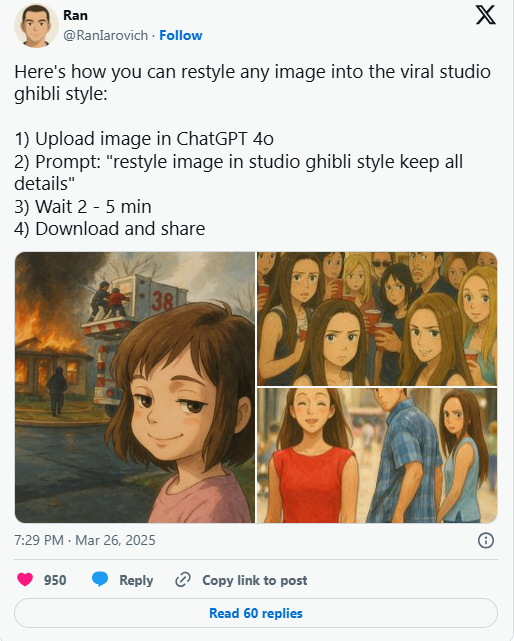 AI“吉卜力化”狂潮：Solana 迷因币 GHIBLI 一夜暴涨 2830 万美元！
