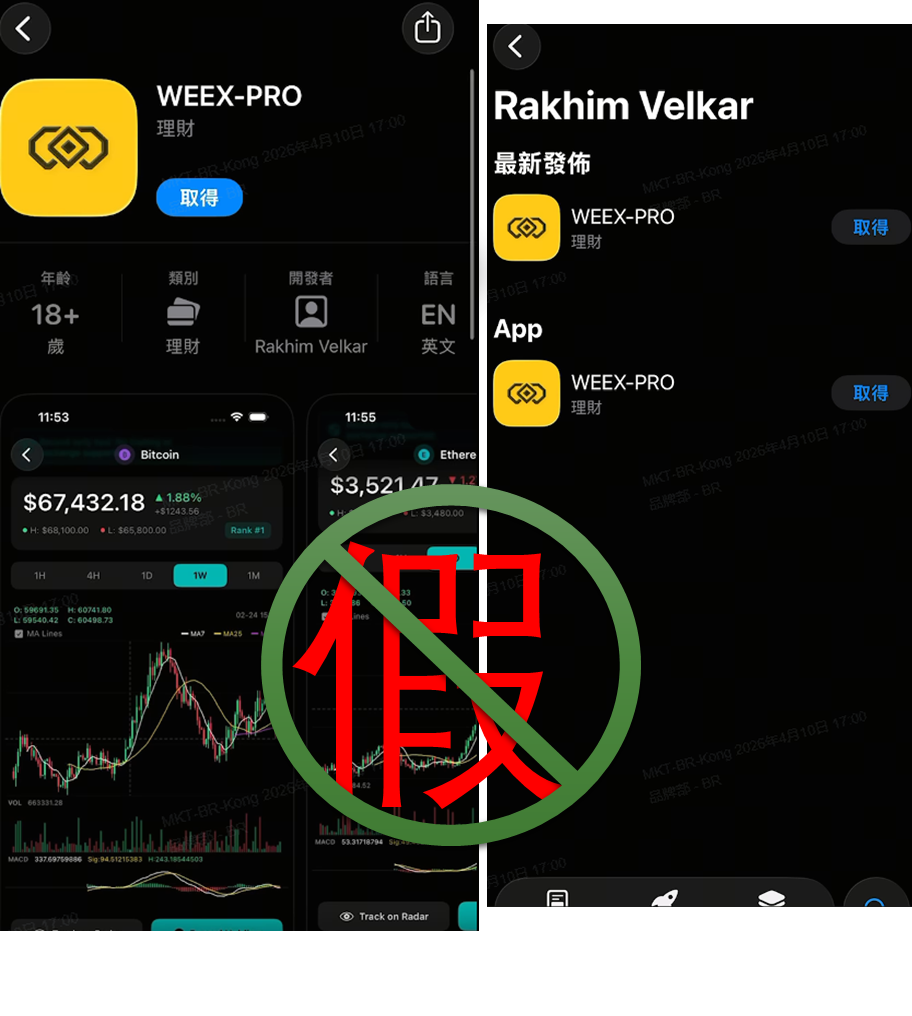 WEEX、weex.com、防诈骗