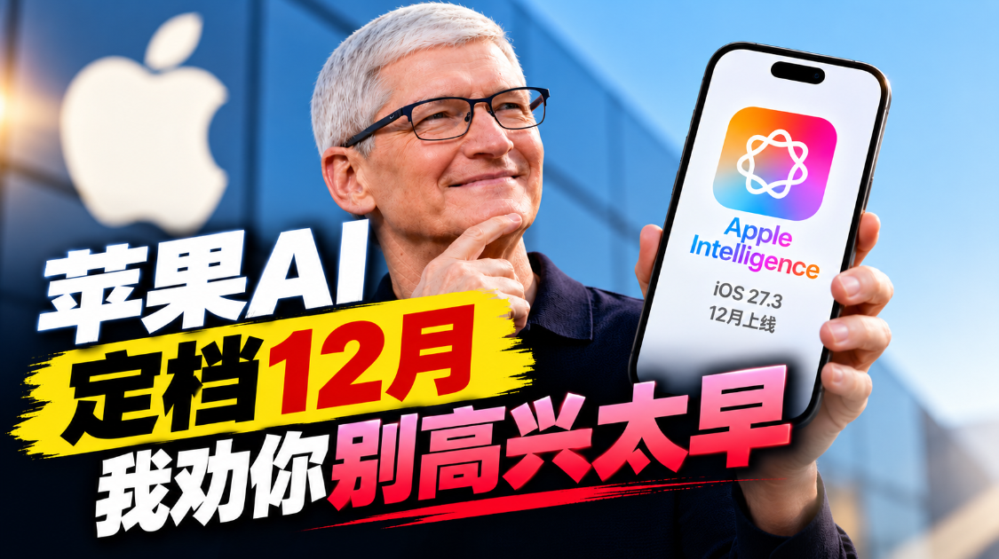 苹果AI定档12月?我劝你别高兴太早