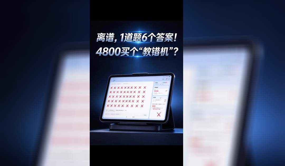 1道题6个答案,4800买个“教错机”?